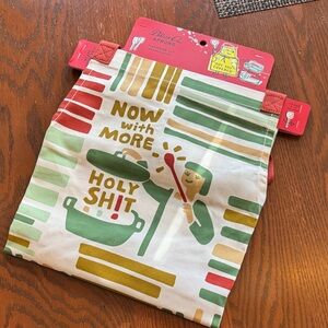 Blue Q Colorful Apron with Humorous Design